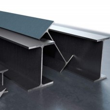 Двутавр нержавеющий г/к нормальный 08Х21Н6М2Т 10Б1 100x55x4,1x5,7 мм ГОСТ Р 57837-2017