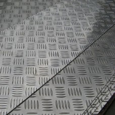 Лист нержавеющий рифленый г/к квинтет AISI 304 6 мм